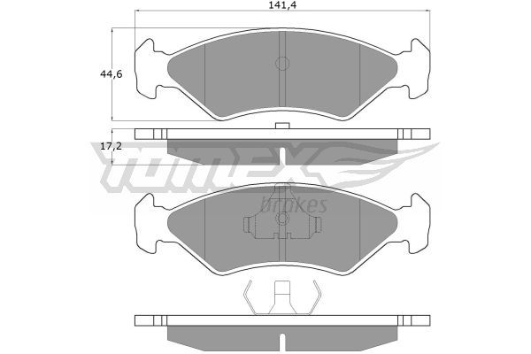 TOMEX BRAKES Bremžu uzliku kompl., Disku bremzes TX 10-83